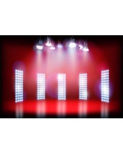 Leyiyi 7x5ft Stage Red Spotlight Backdrop Celebrity Performance Plate Bokeh Banner VIP Hornor Graduation Ceremony Background Music Hall Kids Birthday Adults Portrait Studio Prop Vinyl Wallpaper