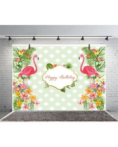 Leyiyi 6x4ft Photography Background Flamingos Birthday Party Backdrop Water Color Tropical Tree Leaves Flowers Baby Shower Banquet Pineapple Lily Photo Portrait Vinyl Video Studio Prop