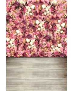 Leyiyi 5x7ft Photography Background Rose Wall Wood Board Wedding Party Engagement Bridal Shower Girl's Birthday Backdrop Banquet Room Interior Decor Wallpaper Photo Portrait Vinyl Studio Video Prop